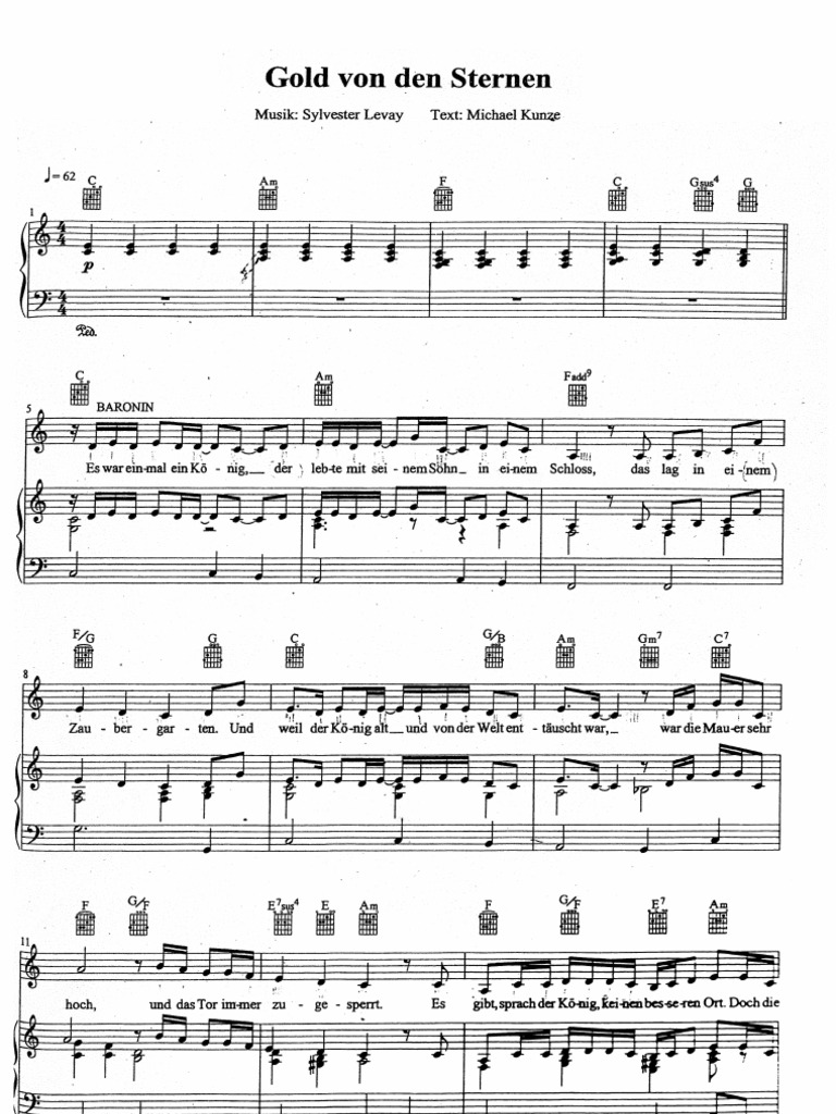 Sylvester Levay-Gold Von Den Sternen-SheetMusicTradeCom | PDF