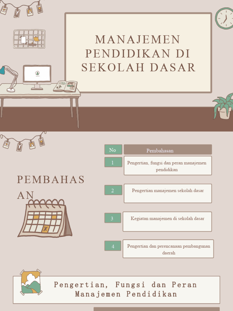Manajemen Pendidikan di Sekolah Dasar | PDF