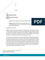 Carta Ministerio de Minas