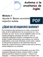 Módulo 1 - Apunte A - Bases Neurobiológicas Del Espectro Autista