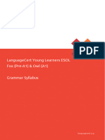 LYL Grammar Syllabus