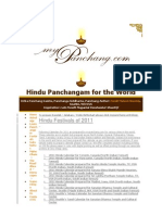 Hindu Panchangam For The World