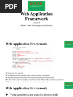 Lecture 7 Web App Frameworks