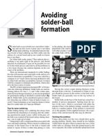 Avoiding Solder-ball Formation