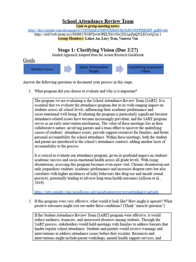 Program Evaluation Action Research Protocol Spring 2024 | PDF | Program ...