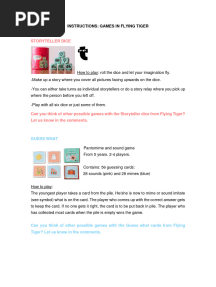 Instructions Games From Flying Tiger
