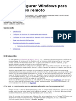 Configurar Escritorio Remoto