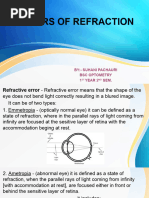 Errors of Refraction