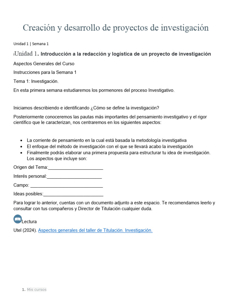 Guía para Proyectos de Investigación | PDF | Science