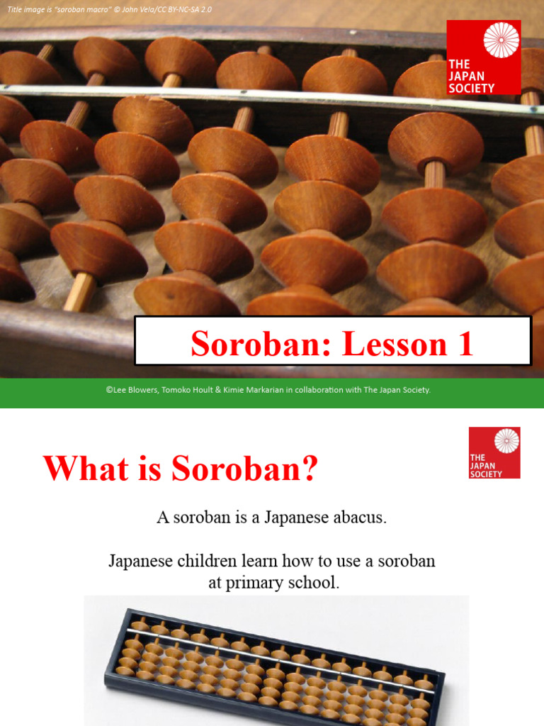 Introduction to Soroban Abacus | PDF