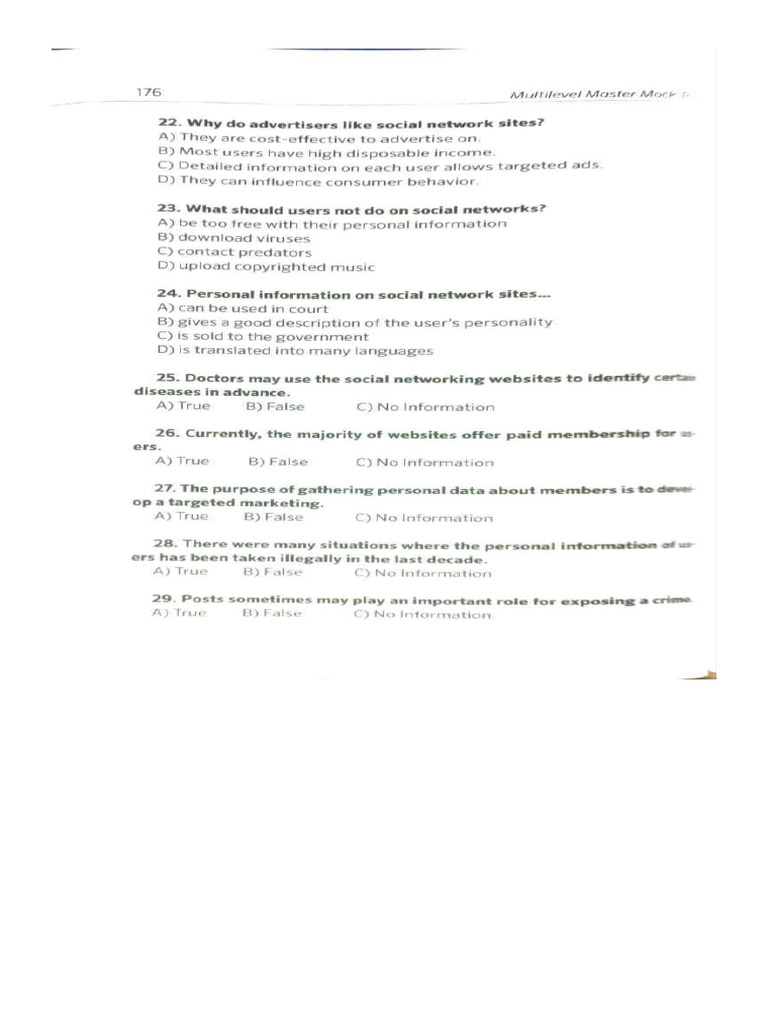Reading Mock | PDF