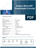 SLOT UHF C - 360º - 4 Fendas - CH40 - 1,5º e 10% - 1 - 5-8 - Topo