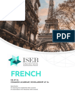 ISEB CE CASE French 13 Specification 2020 8.22