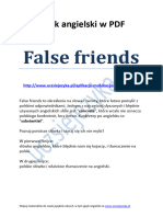 Jezyk Angielski W PDF False Friends