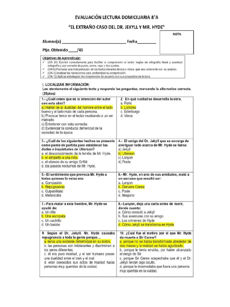Prueba Del Libro | PDF