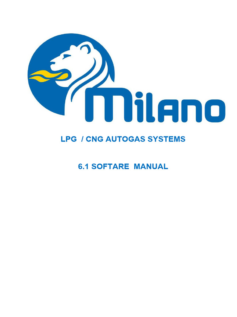 Milano LPG/CNG Software Manual | PDF | Fuel Injection | Engines
