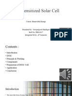 Dye-Sensitized Solar Cell