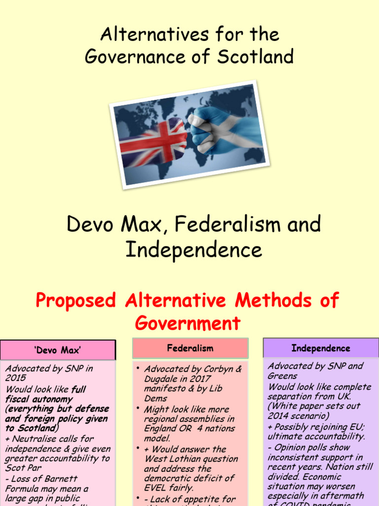 Governance Alternatives for Scotland | PDF | Scotland | Government