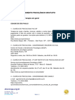 Clinicas Escolas Atendimento Psicologico Gratuito