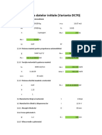 Selectarea Datelor Initiale (Varianta DC70) : 0 Max T 0