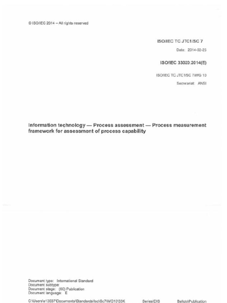 Iso 33020 | PDF