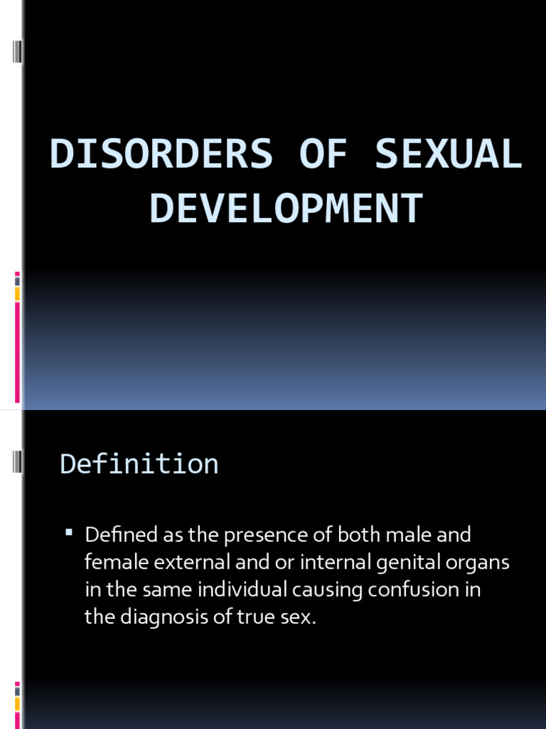 Disorders of Sexual Development Overview | PDF | Sexual Anatomy ...