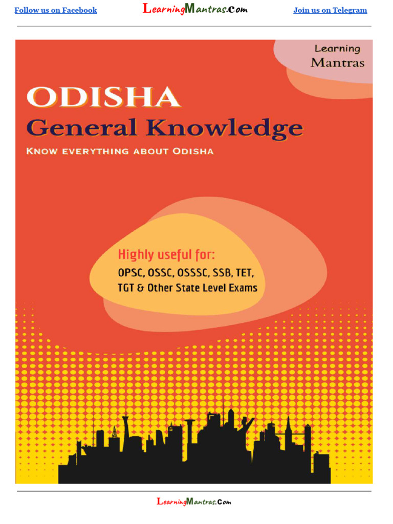 Odisha Gk Pdf By Learningmantras Pdf