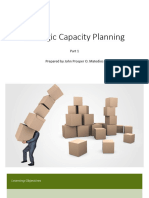 Strategic Capacity Planning: Prepared by John Prosper O. Matedios