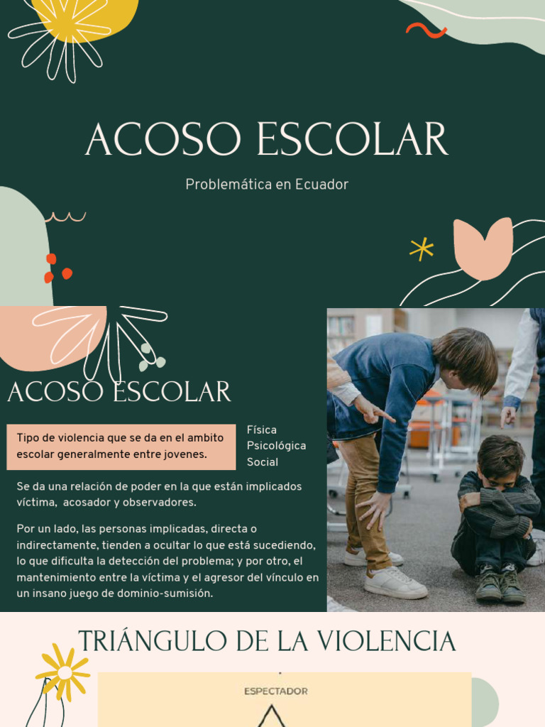Acoso Escolar en Ecuador | PDF | Sicología | Ciencias del comportamiento