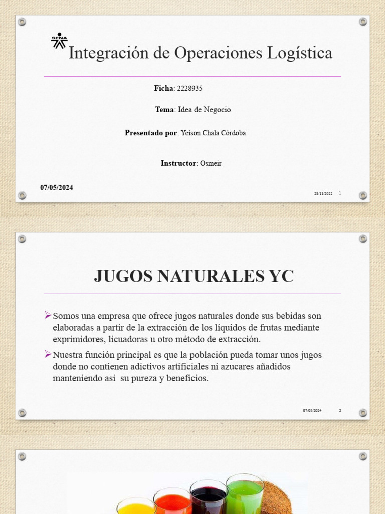 Jugos Naturales YC: Negocio y Estrategias | PDF | Business | Marketing