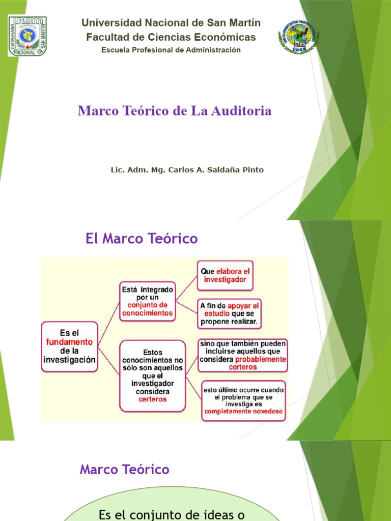 02 Diapositivas Marco Teorico de La Auditoria | PDF | Auditoría | Business