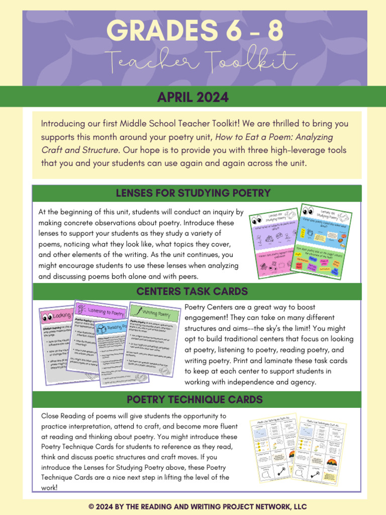 Poetry Writing Pdf Poetry