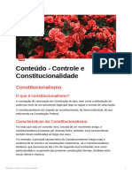 Conteúdo - Controle e Constitucionalidade