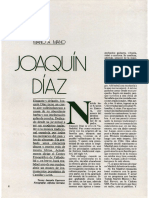 Entrevista a Joaquín Díaz (Revista "Oro" - Diciembre 1989)