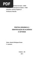 Identificação de Aldeídos e Cetonas