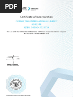 COR 14.3 Registration Certificate | PDF