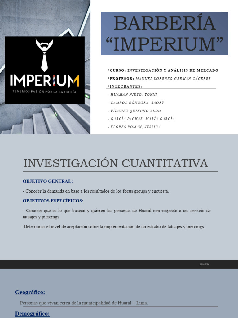 Encuesta Barberia Imperium Descargar gratis PDF Metodología de