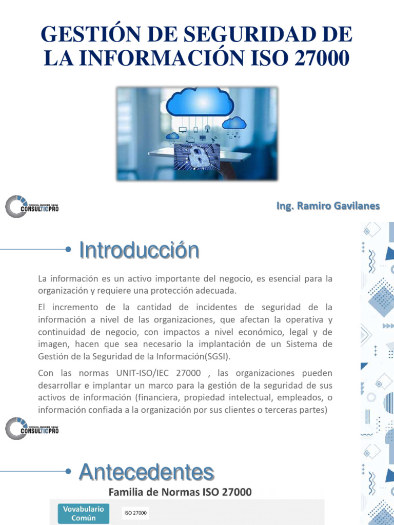 ISO 27001: Gestión de Seguridad de la Información | PDF | Organización ...