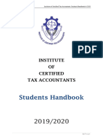 ICTA Students Information Handbook (2019-2020)