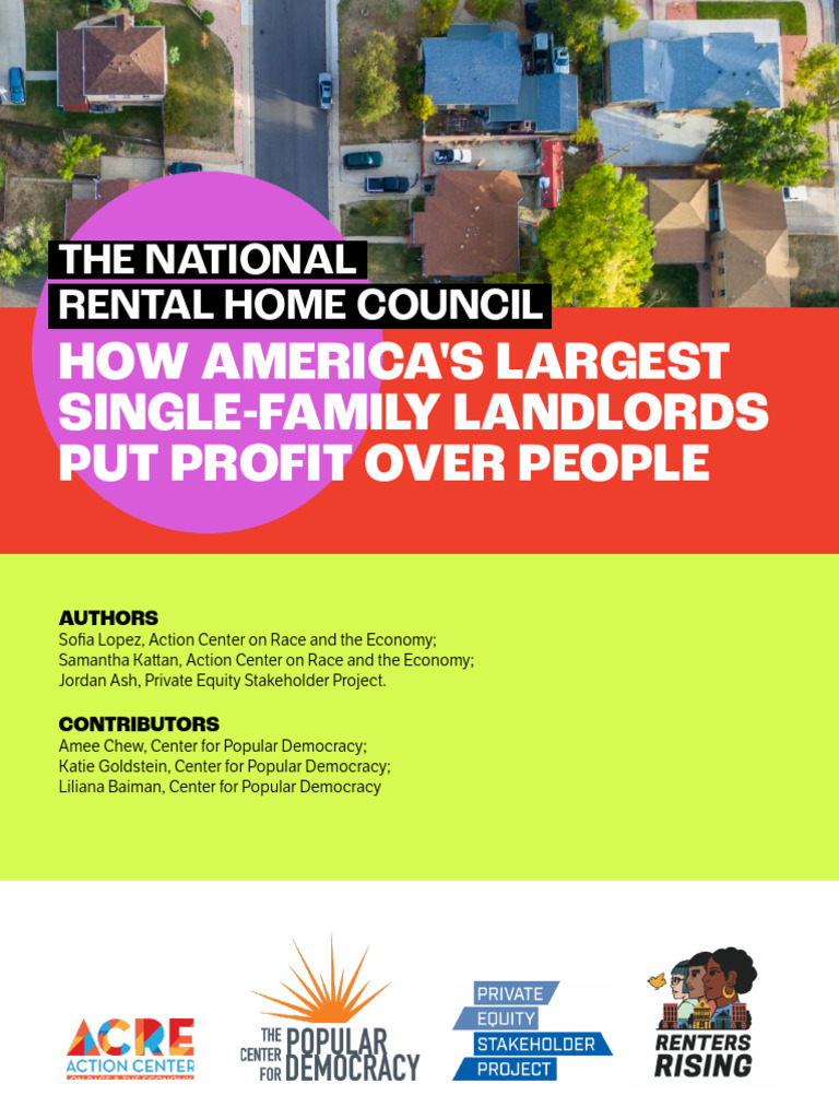 Corporate Landlords and Housing Crisis | PDF | Landlord | Renting