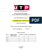 Modelo Informe - Avance N°1 (UTP)