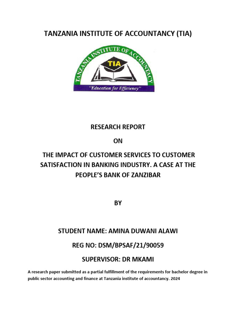 Tanzania Institute of Accountancy PDF