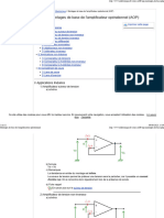 Montages de Base de L'amplificateur Opérationnel