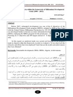 Achievements of Algeria Within The Framework of Millennium Development Goals (2000 - 2015) .