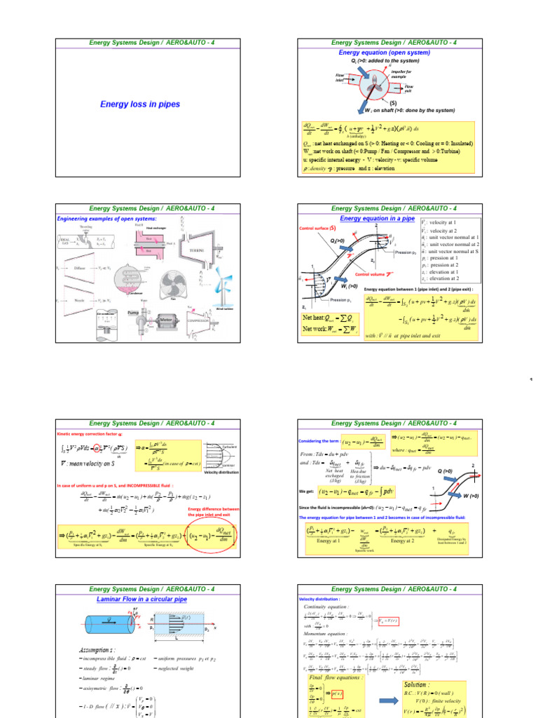 2-Viscous Flow in Pipe Energy Systems | PDF | Reynolds Number | Turbulence