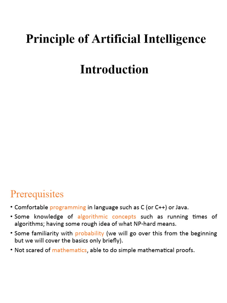 1 Intro New | PDF | Artificial Intelligence | Intelligence (AI) & Semantics