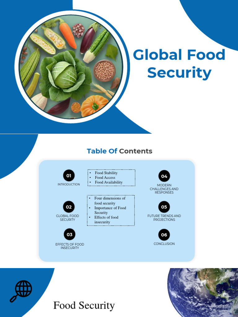 Global Food Security 1 Pdf Food Security Poverty