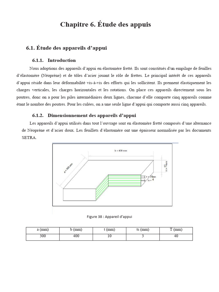 Étude des Appuis et Appareils d'Appui | PDF | Ingénierie civile ...