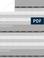 Calendario de Banner