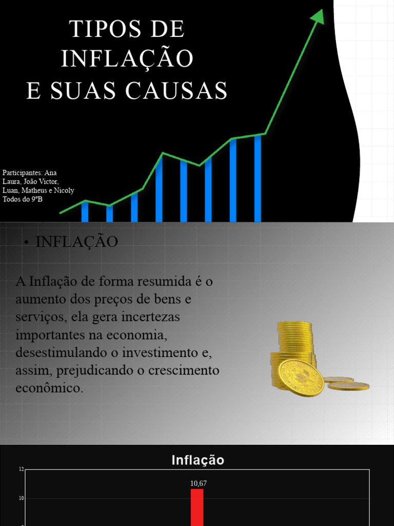 Tipos e Causas da Inflação | PDF | Inflação | Produto interno bruto